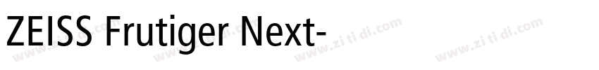 ZEISS Frutiger Next字体转换